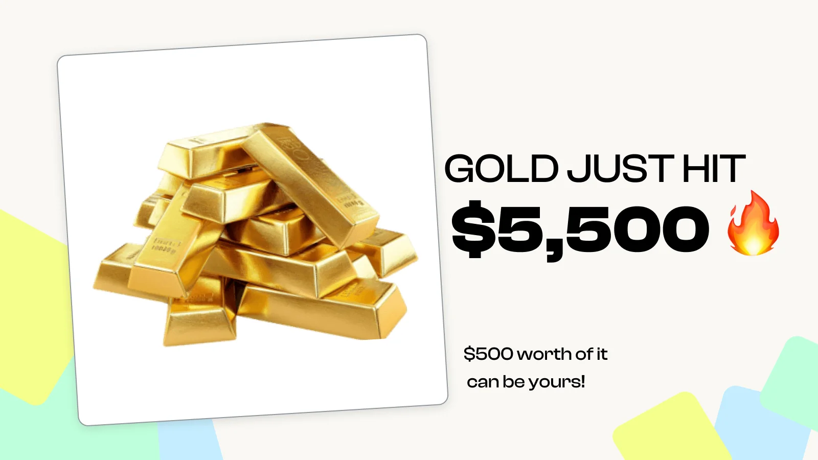 $500 in Actual Gold 👑