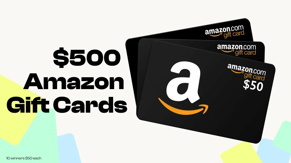 $500 in Amazon Gift Cards