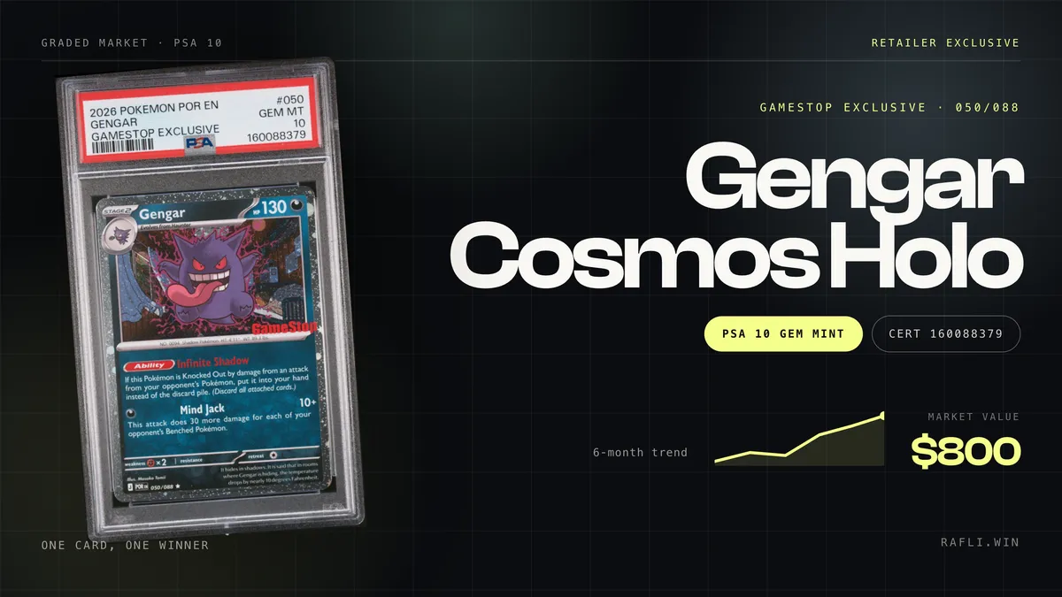 PSA 10 Gengar Cosmos Holo GameStop Exclusive (Perfect Order ☝️)
