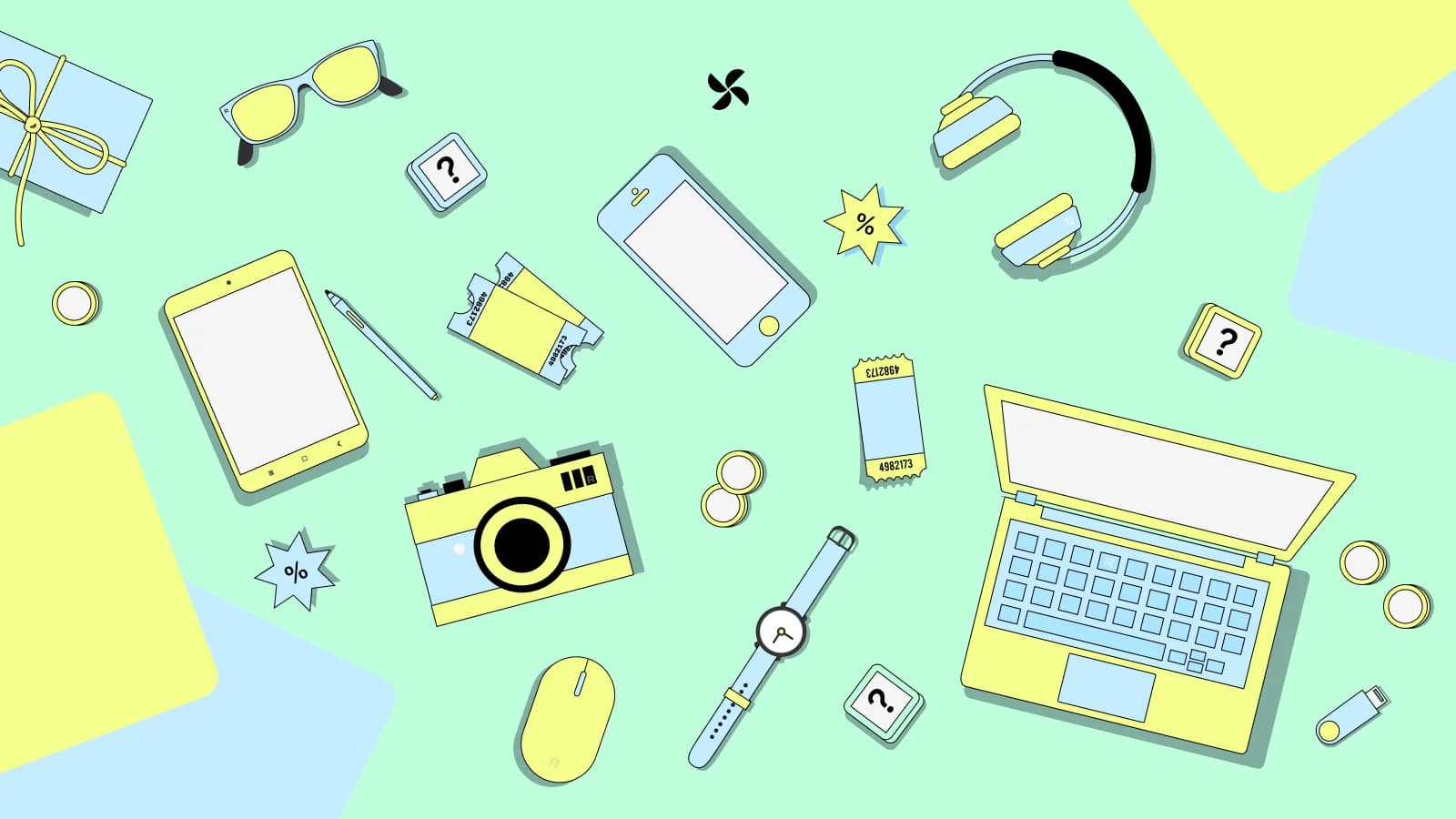 Rafli prizes and items illustration